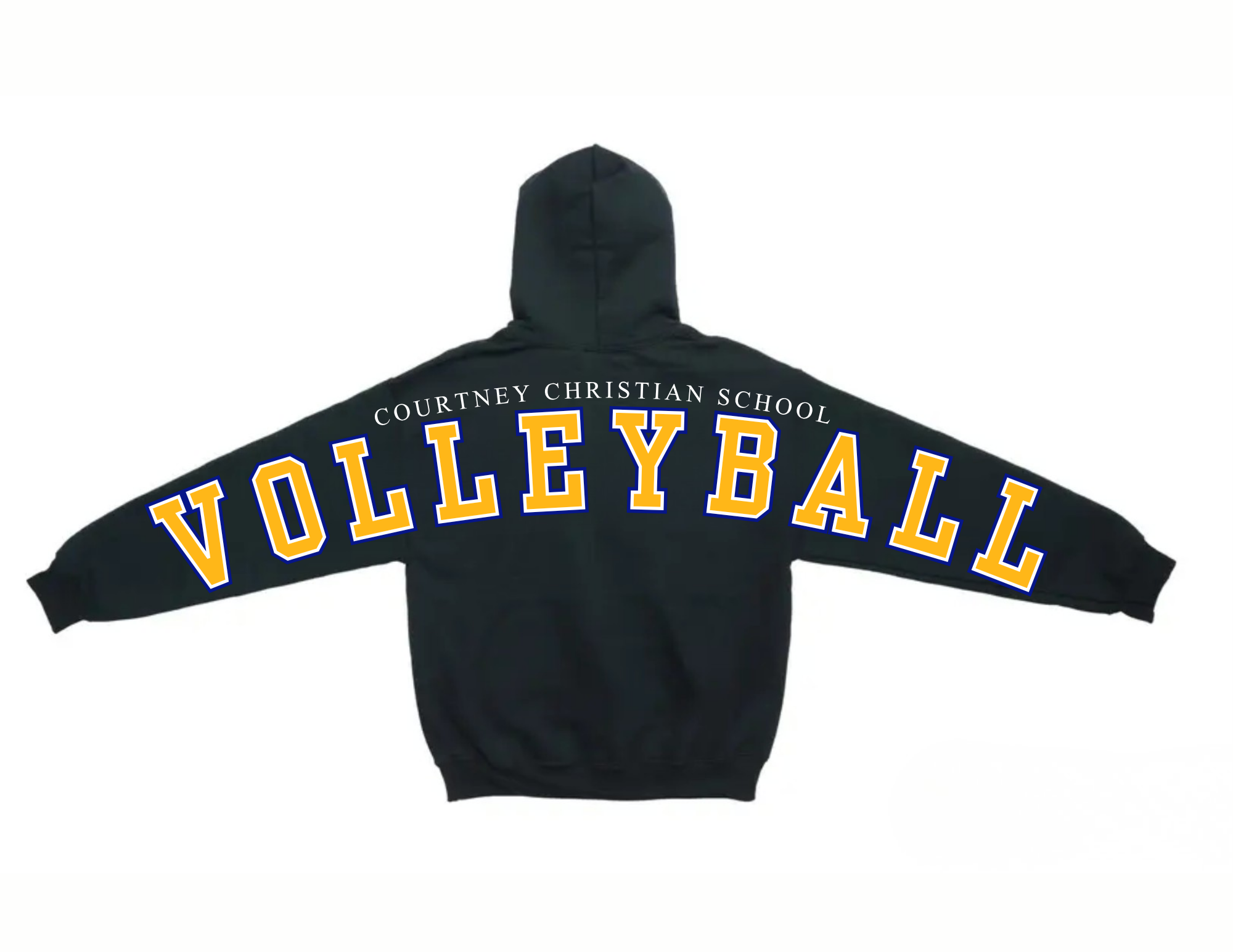 VOLLEYBALL HOODIE- BLACK