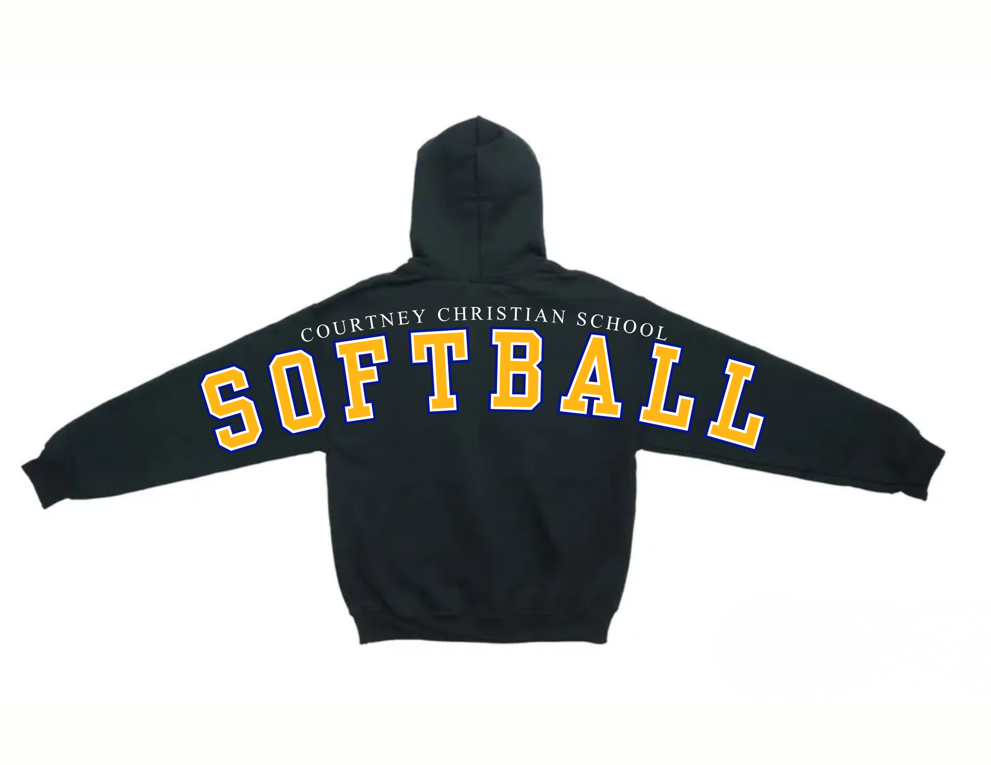 SOFTBALL HOODIE- BLACK