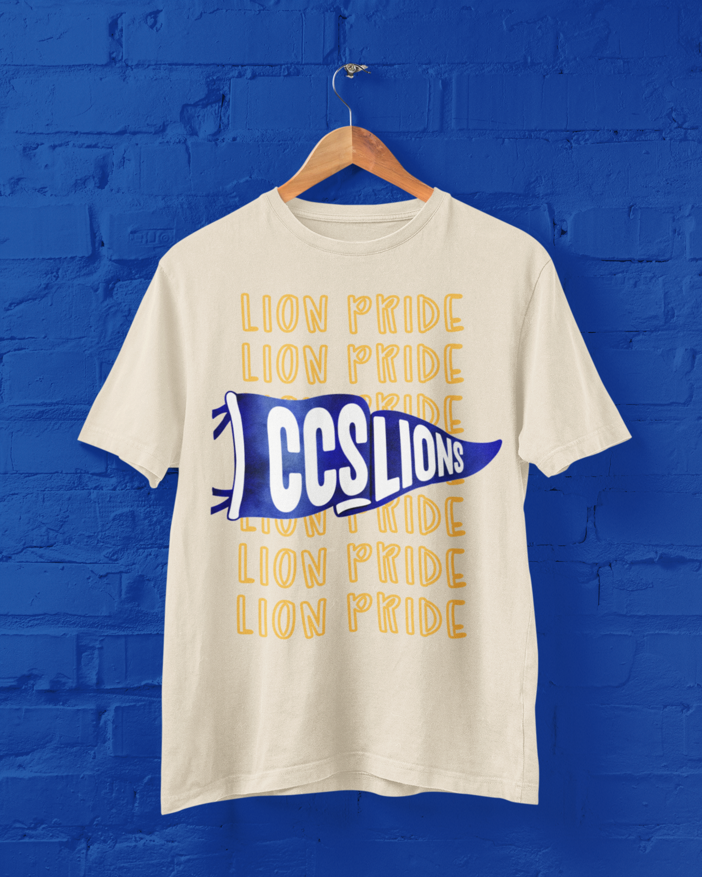 CCS Lion Flag  - BEIGE